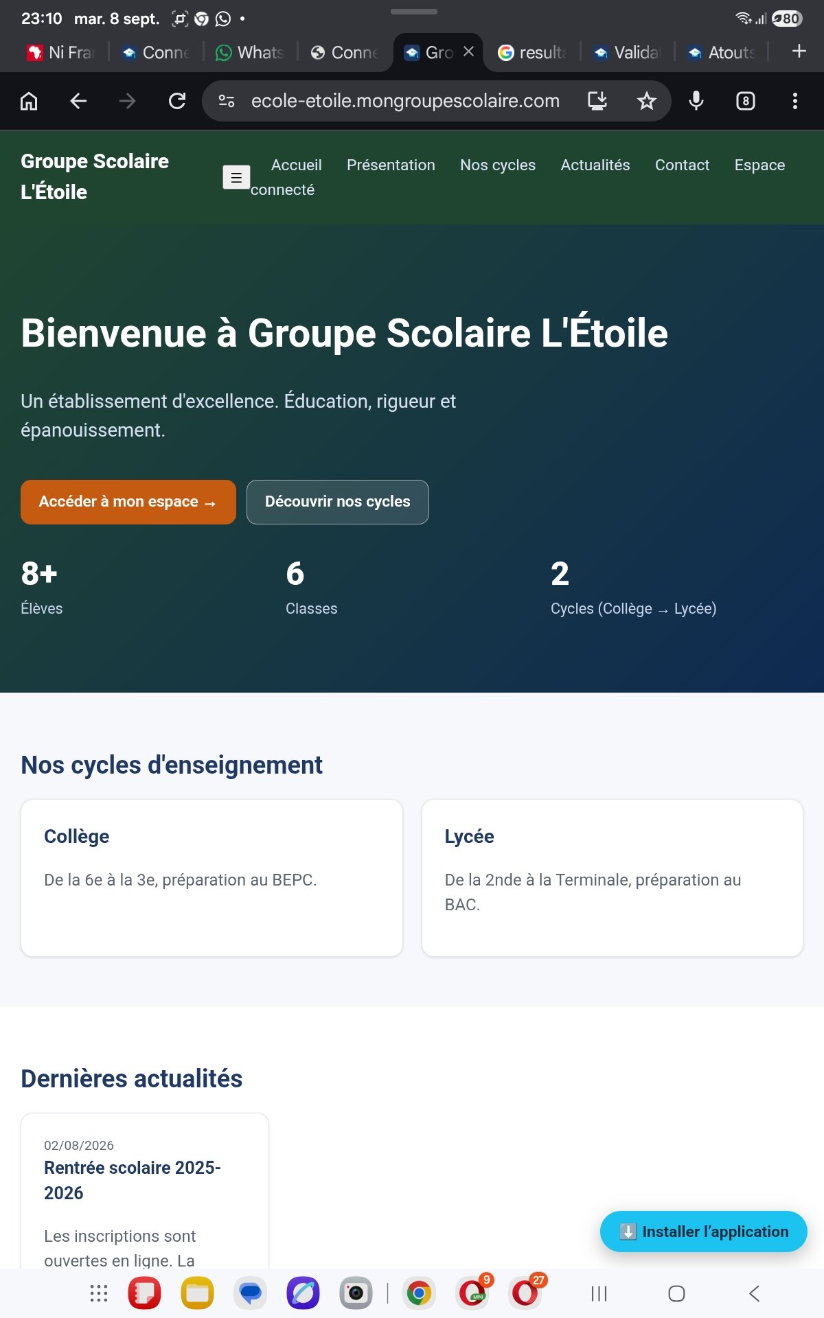 Etape 1